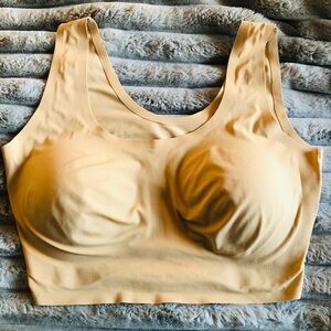 True & Co, XL, nude, scooped neck, bra